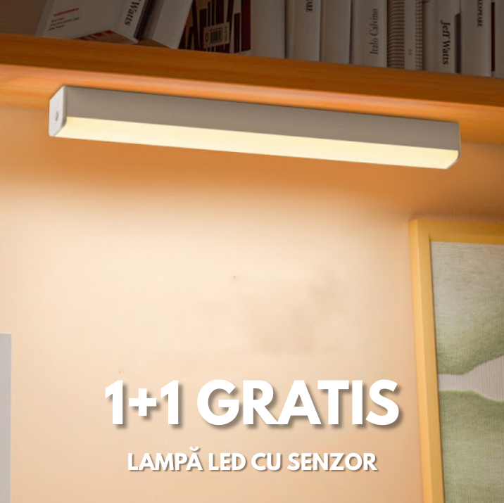 Lampă LED Wireless cu Senzor de Mișcare și Fixare Magnetică | 30 cm | 1+1 GRATIS