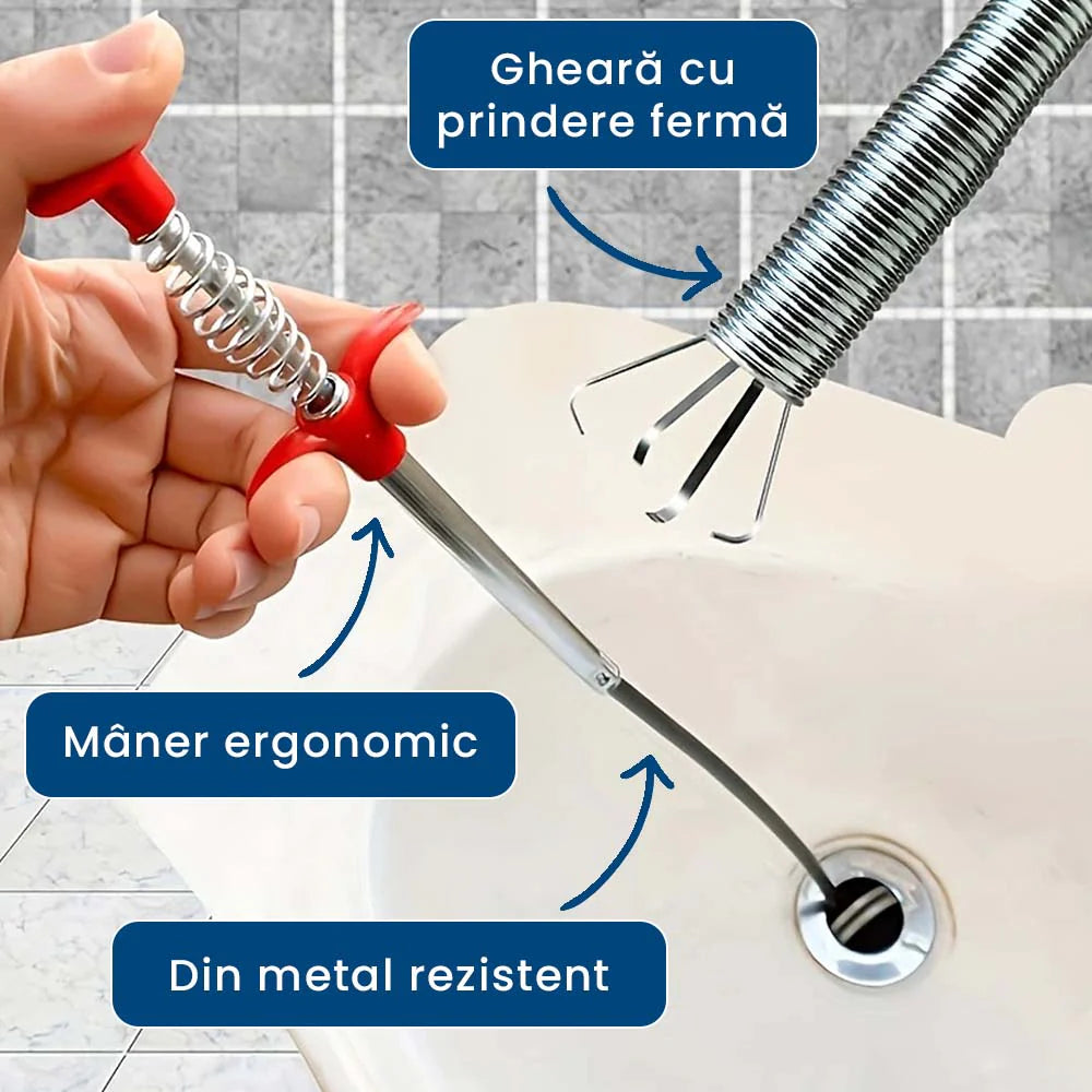 Curățător scurgere tip șarpe
