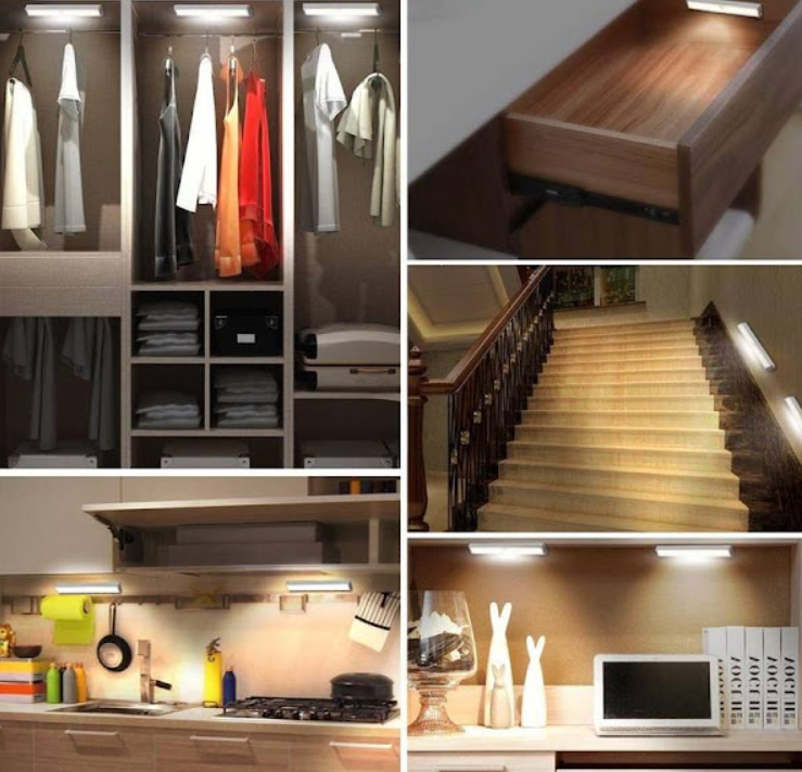 Lampă LED Wireless cu Senzor de Mișcare și Fixare Magnetică | 30 cm / 50 cm